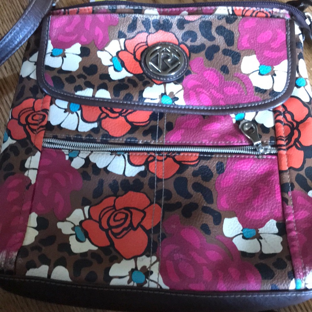 Fun flowered crossbody bag